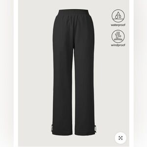 OGL Heavy Thermal Water-Proof Fleece-Lined Elastic Waist Pant Black XS